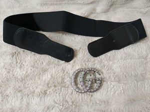 Black Belt With Silver Buckle