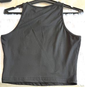 Black Tank Top with Bow