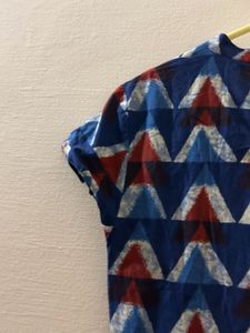 Triangle Print Maxi Dress