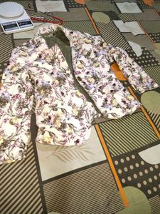 Floral Print Blazer