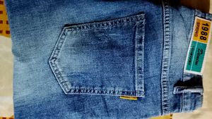 Vintage Wash Denim Jeans For Men Size 30