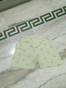 Cute Pineapple Print Shorts