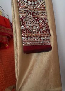 Work Blouse Paired With Beautiful Saree