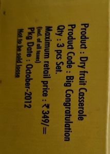 Dry Fruit Casserole