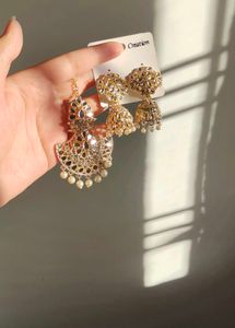 Mangtika And Earrings Ser