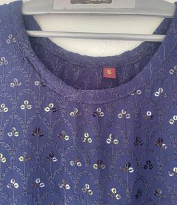 Elegant Navy Blue Kurta