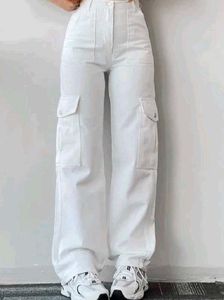 Black straight fit jeans+White cargo 🌻