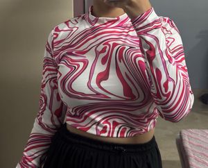 Pink Crop Top