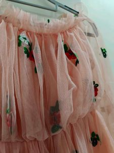 Pink Floral Embroidered Top