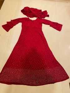 Beautiful Red Flare Dress