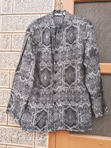 New💥💥Blank &amp;White Printed Fancy COAT