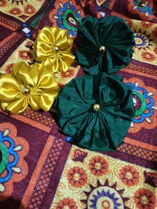 Floral Scrunchies Pack Of 4