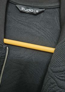 Textured Black Bomber Jacket