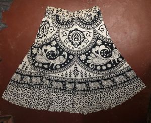 Floral Print Skirt