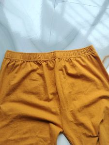 Ankle Length Yellow Leggings