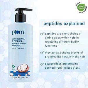 Plum Coconut Milk &amp; Peptides strength &amp; shine sham