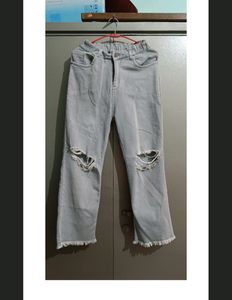 Ripped Jeans - Grey