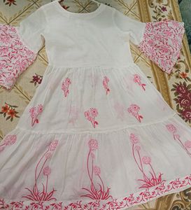 Flower Printed Frock. Size - L