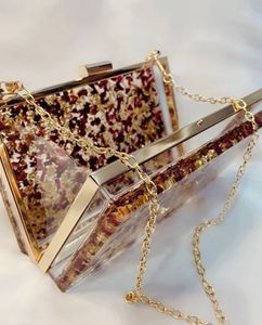 Rose Preservation Acrylic Purse