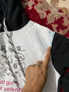 Black And White Hoodie (women’s)