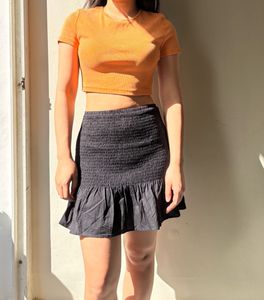 H&amp;M Smocked Waist Skirt