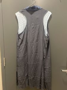 Embroidered Sleeveless Cardigan