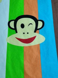 Monkey Printed Double Bedsheet For Kids Room