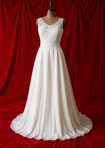 Elegant White Lace Wedding Dress
