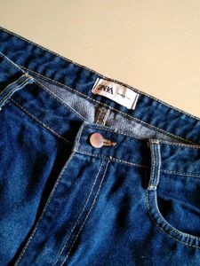 Wide Leg Denim Jeans