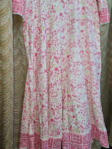 Floral Print Kurta Pant With Dupatta