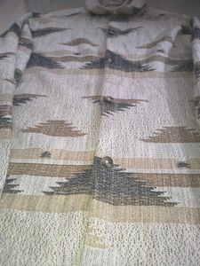 Patterned Button-Down Shirt