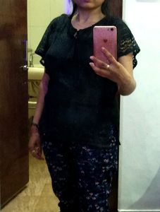 Crochet Black Top