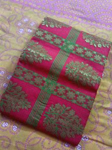 Elegant Red &amp; Green Saree