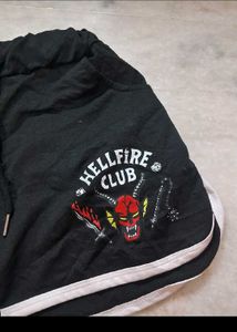 Hellfire Jet Black Women Shorts