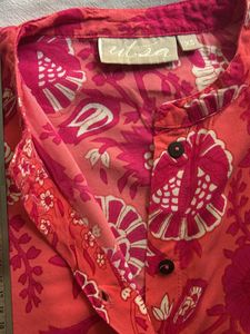 Utsa Floral  XS Kurti Rose Pink