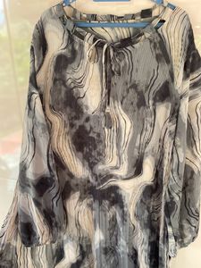 Grey &amp; Black Trendy Gown