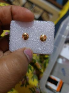 new gold plate earings