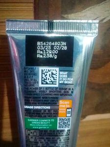 garnier vitamin c face wash