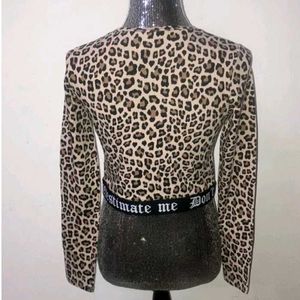 H&amp;M | Tops | Divided H&amp;M Sexy Crop Top Leopard