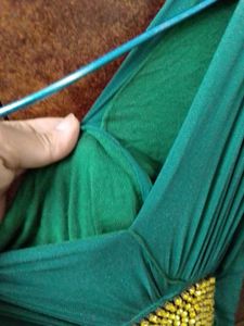 Vintage Green Maxi Prom Dress 🎀