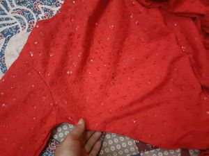 Beautiful 😍 Red ♥️ Kurta