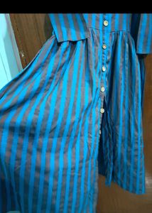 Blue Striped Kurti
