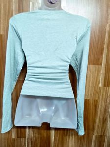 Twist Front Long Sleeve Top