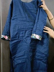 Price Drop 💧 NAVY BLUE KURTA SET 🫐+ DUPATTA