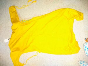 Mustard Embroidered Shrug