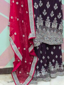 Dark Purple Heavy Stonework Sharara