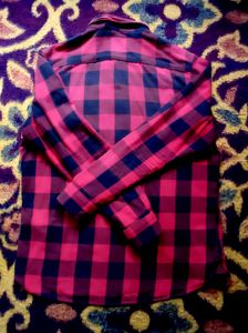 Red &amp; Black Plaid Flannel Shirt