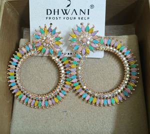 Dhwani Pastel Hoop Earrings
