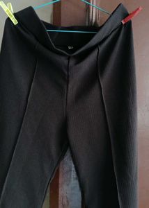 Black Straight Leg Trousers