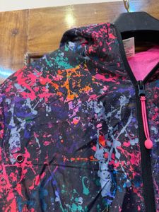 Colorful Abstract Print windcheater